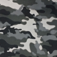 Camouflage Print Dimple Mesh Charcoal