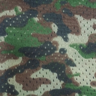 Camouflage Print Football Mesh Brown