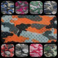 Camouflage Print Football Mesh-Swatch Card