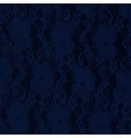 Small Flower Lace-910-500-Navy