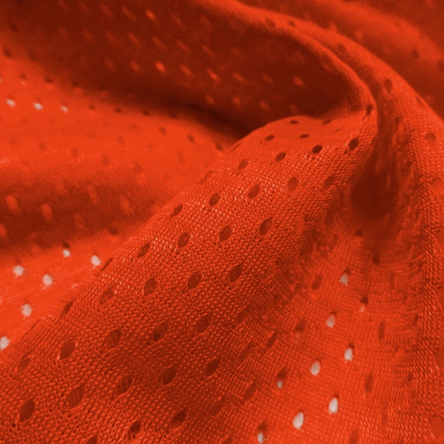 Athletic Football Mesh Orange - Click Image to Close