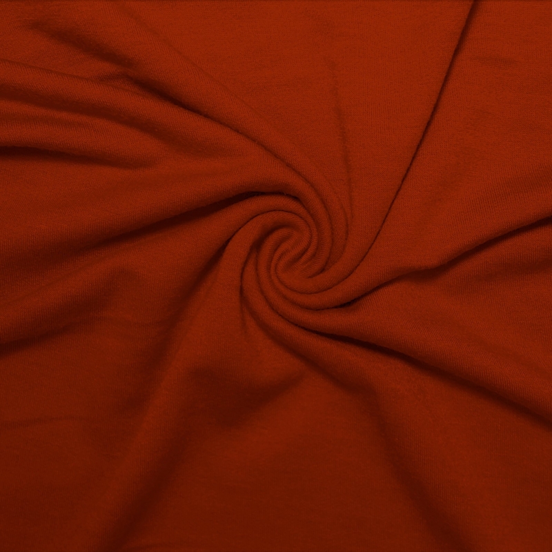 French Terry Polyester Rayon Spandex Rust