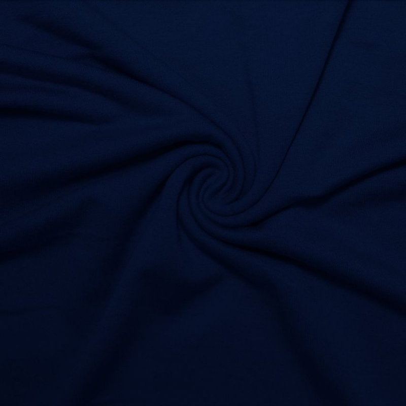 French Terry Cotton Spandex-Navy