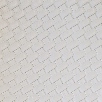 Vinyl Basket Weave White