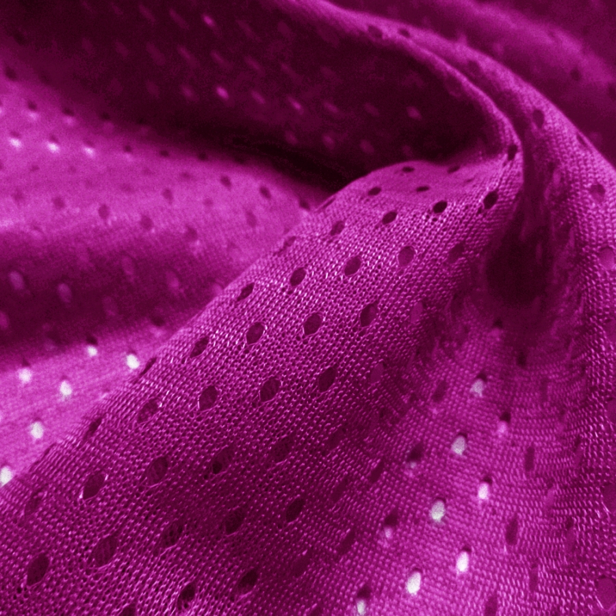 Athletic Football Mesh Fuchsia - Click Image to Close