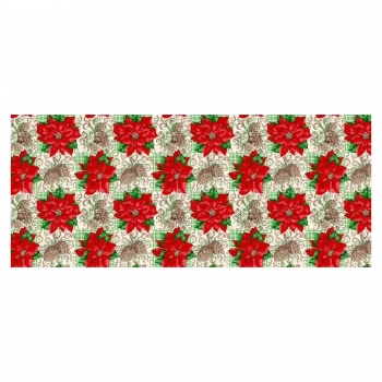 Poly Poplin Christmas Tablecloths Fabric Style# 10024
