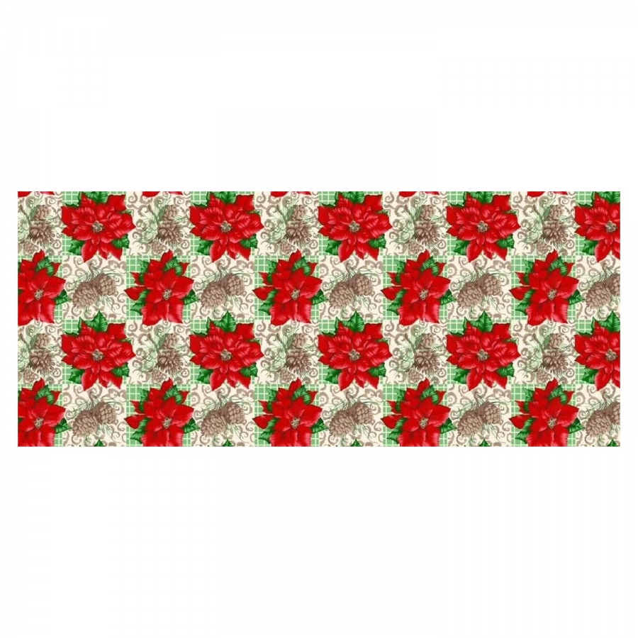 Poly Poplin Christmas Tablecloths Fabric Style# 1002 - Click Image to Close