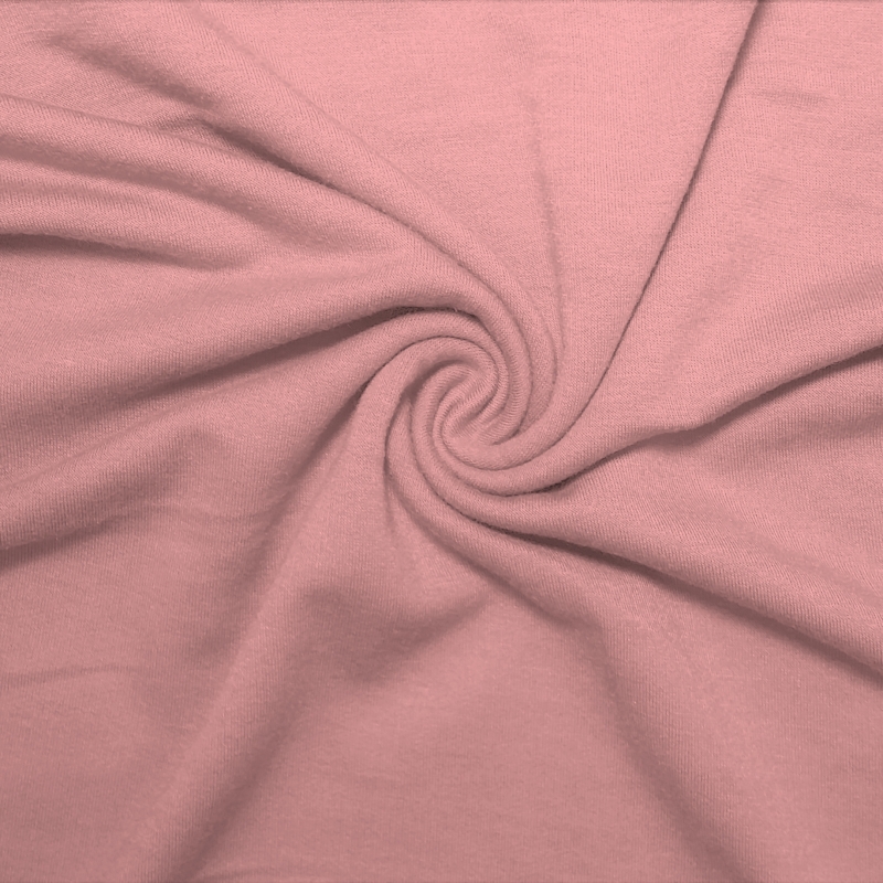 French Terry Polyester Rayon Spandex Dusty Pink