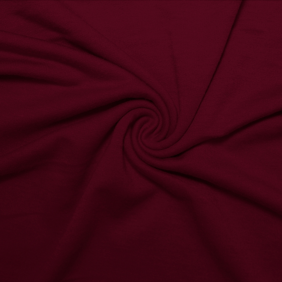 French Terry Polyester Rayon Spandex Wine - Click Image to Close