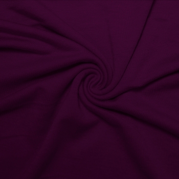 French Terry Polyester Rayon Spandex Eggplant