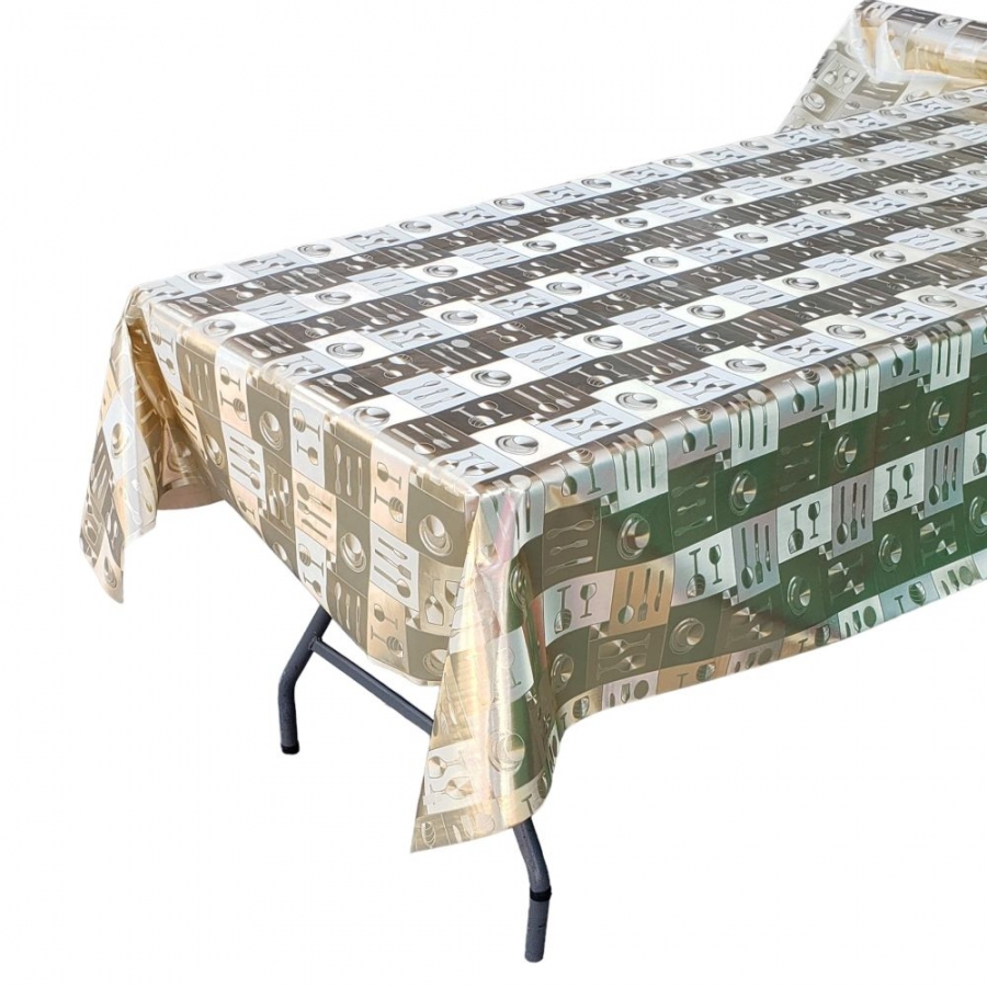 Plastic Tablecloth Print Style# 40871 - Click Image to Close