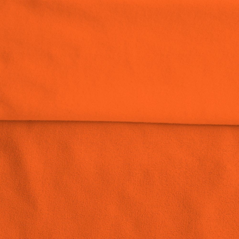 Fleece Polyester Cotton-Orange