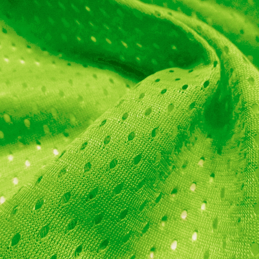 Athletic Football Mesh Neon Green - Click Image to Close