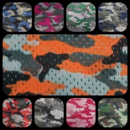 Camouflage Print Football Mesh-Swatch Card