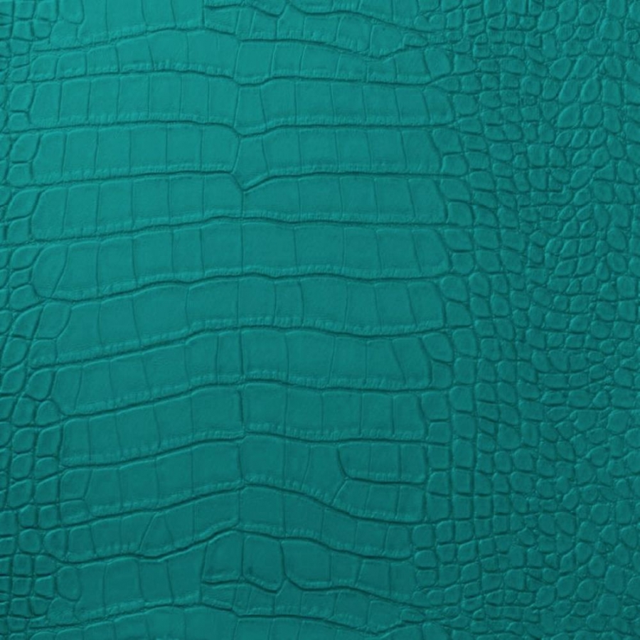 Vinyl Crocodile Turquoise - Click Image to Close