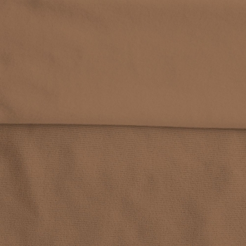 Fleece Polyester Cotton-Khaki