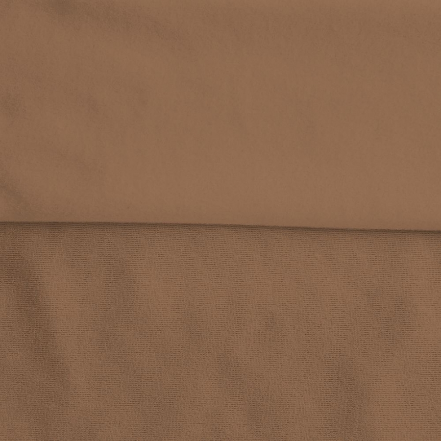 Fleece Polyester Cotton-Khaki - Click Image to Close