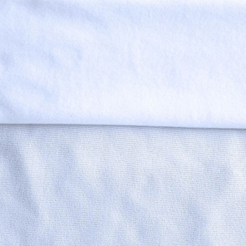 Fleece Polyester Cotton-White