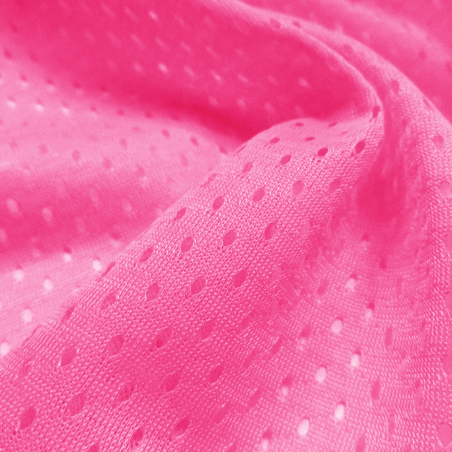 Athletic Football Mesh Hot Pink - Click Image to Close