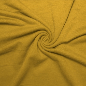 French Terry Polyester Rayon Spandex Mustard