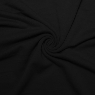French Terry Cotton Spandex-Black