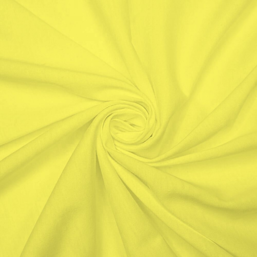 Cotton Jersey Spandex Yellow - Click Image to Close