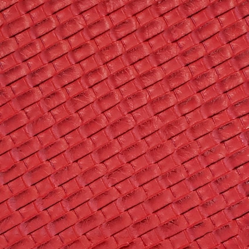 Vinyl Basket Weave Red