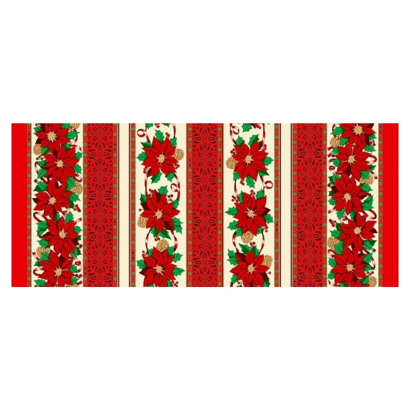 Poly Poplin Christmas Tablecloths Fabric Style# 1006