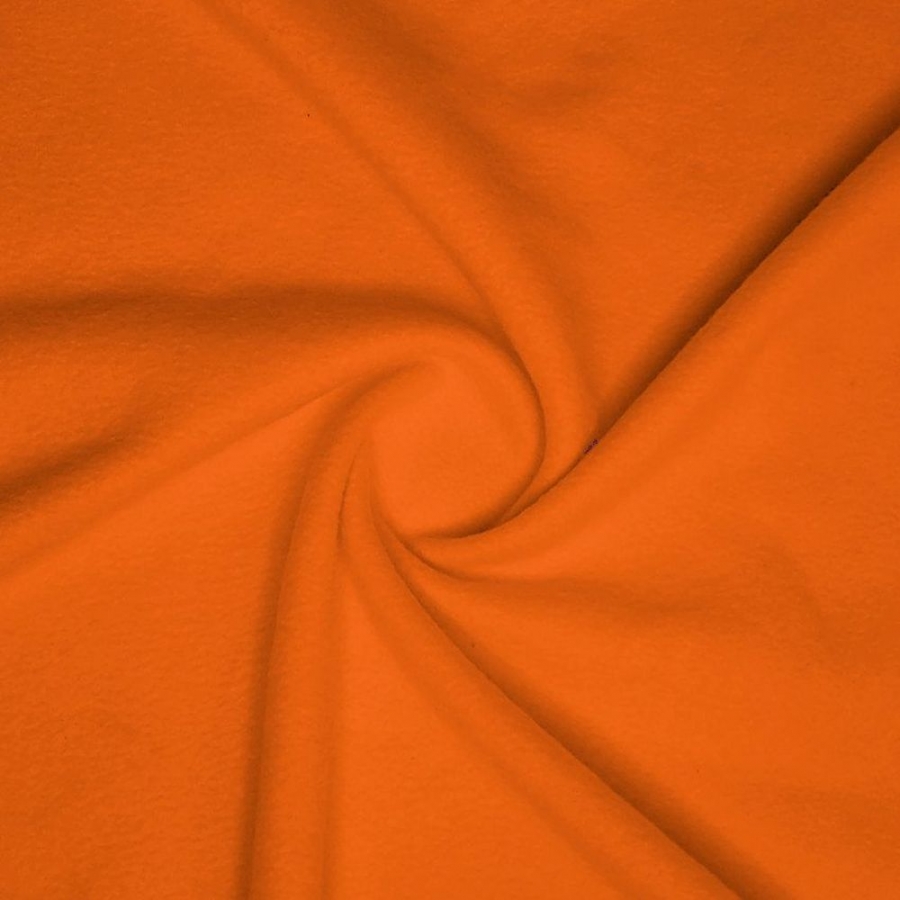 Anti-Pill Fleece Solid Orange - Click Image to Close