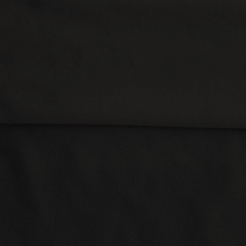 Fleece Polyester Cotton-Black