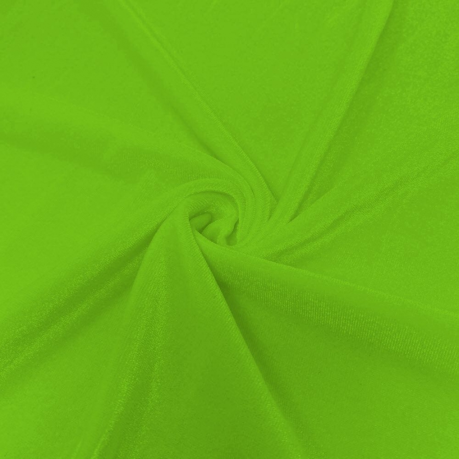 Stretch Velvet Lime - Click Image to Close