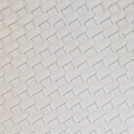 Vinyl Basket Weave White