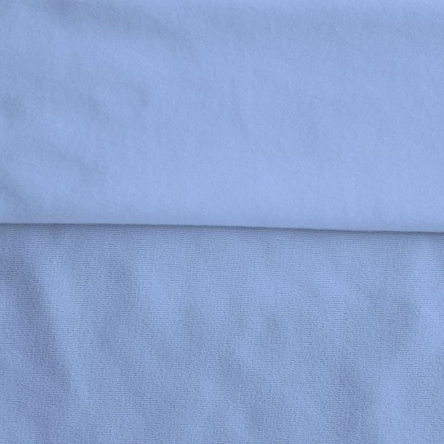 Fleece Polyester Cotton-Sky Blue - Click Image to Close