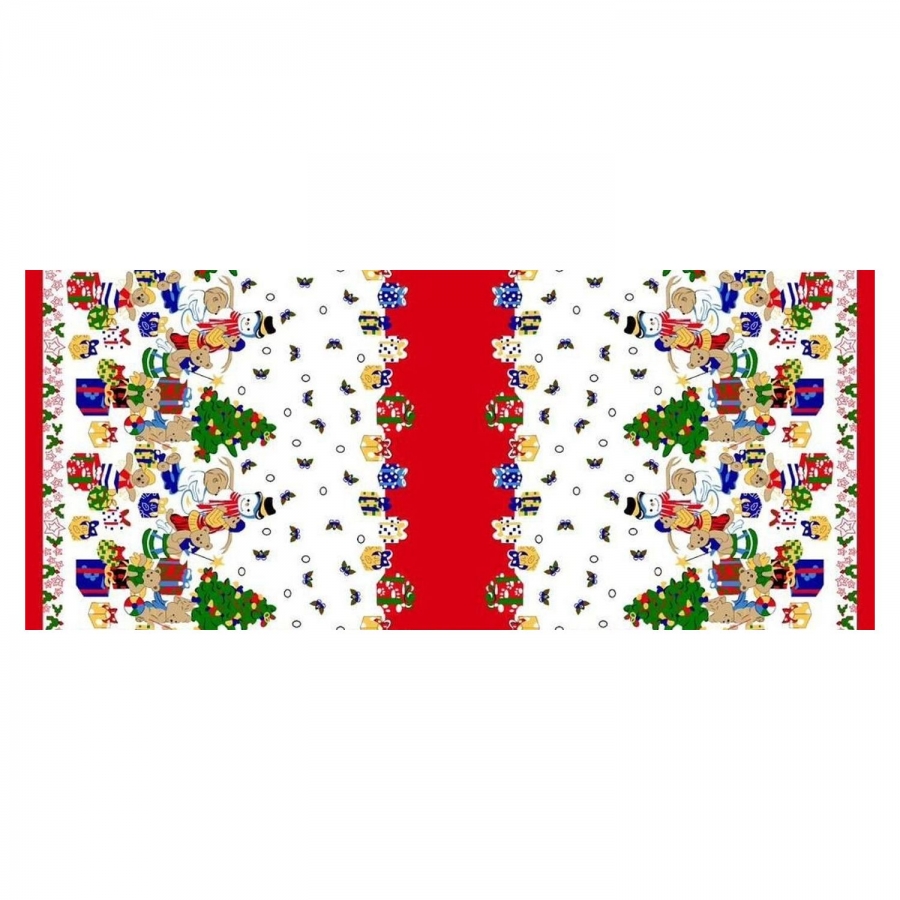 Poly Poplin Christmas Tablecloths Fabric Style# 10012 - Click Image to Close