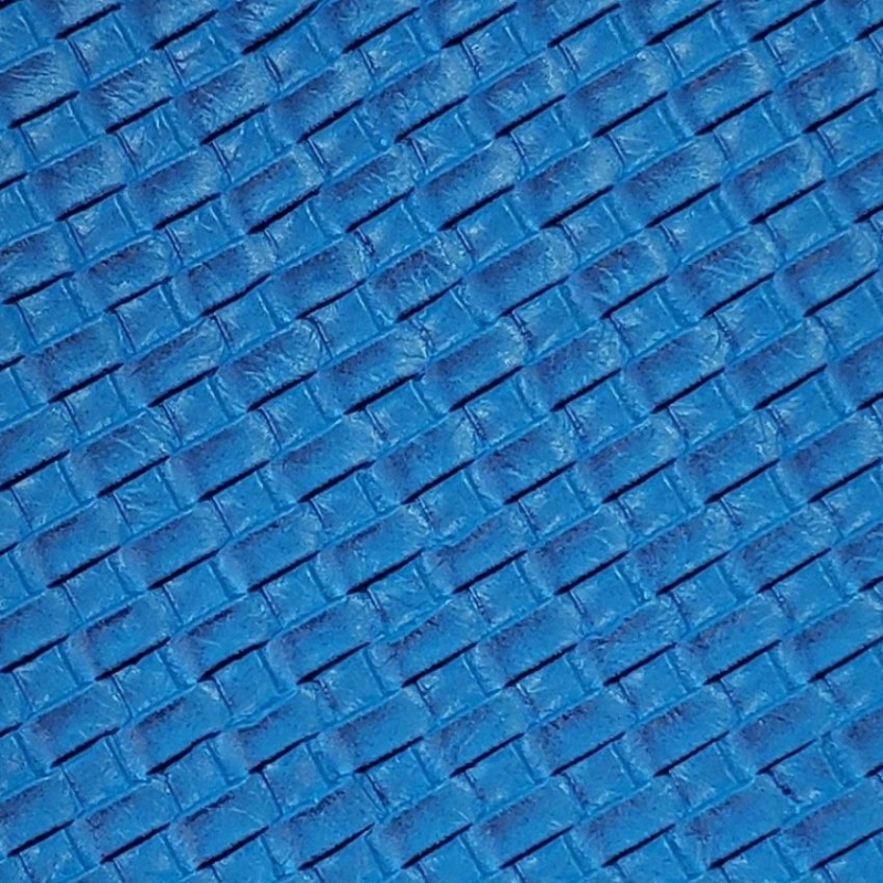 Vinyl Basket Weave Blue