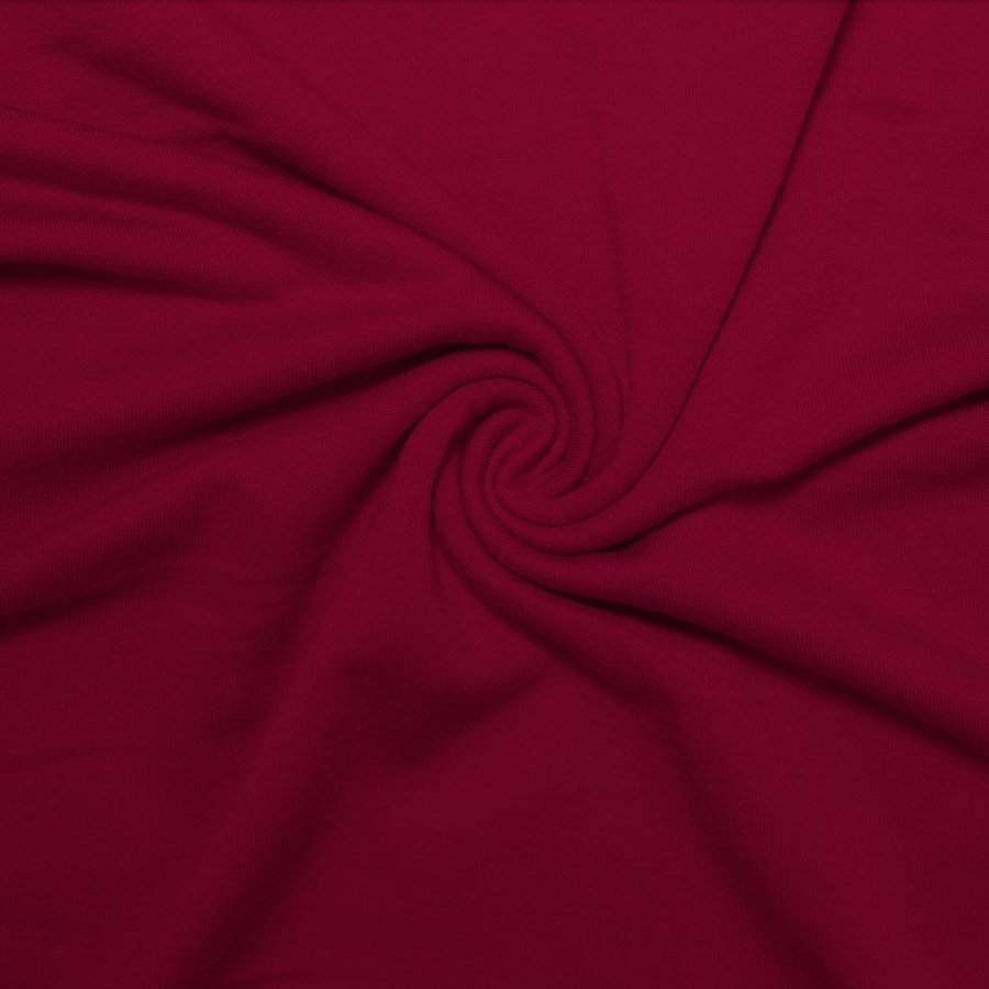 French Terry Polyester Rayon Spandex Ruby - Click Image to Close