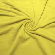 French Terry Polyester Rayon Spandex Yellow