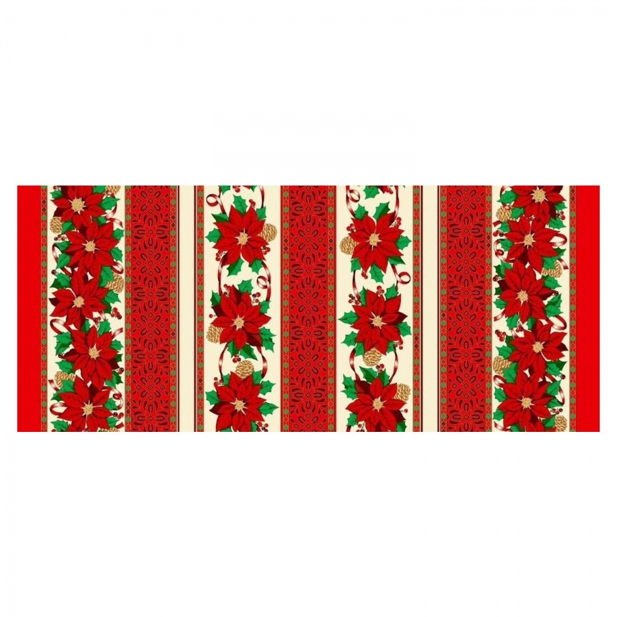 Poly Poplin Christmas Tablecloths Fabric Style# 1006 - Click Image to Close