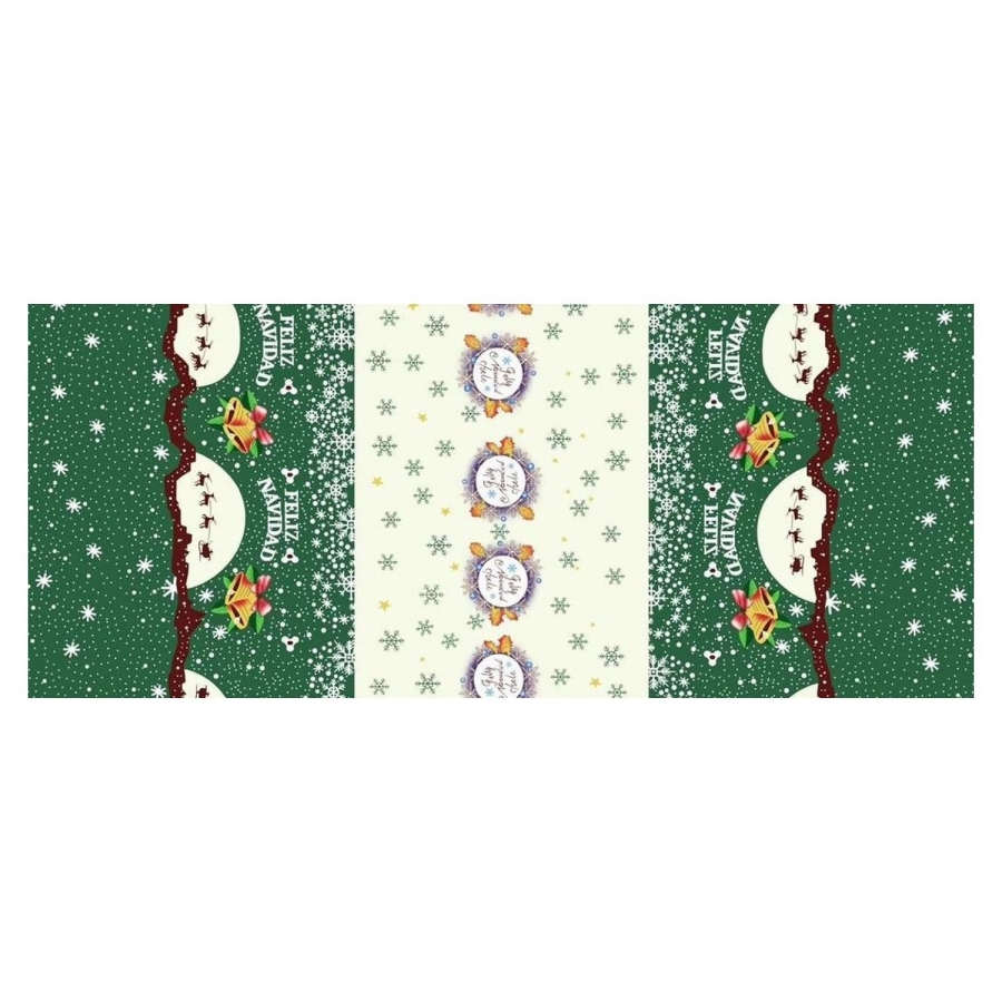 Poly Poplin Christmas Tablecloths Fabric Style# 10010 - Click Image to Close