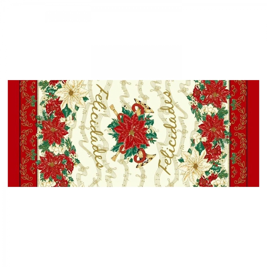 Poly Poplin Christmas Tablecloths Fabric Style# 10013 - Click Image to Close