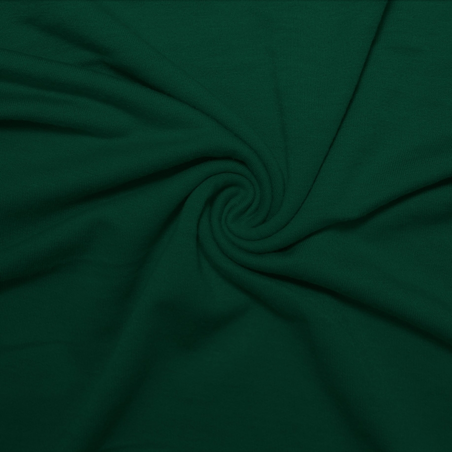 French Terry Polyester Rayon Spandex Hunter Green - Click Image to Close