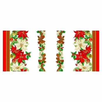 Poly Poplin Christmas Tablecloths Fabric Style# 1008