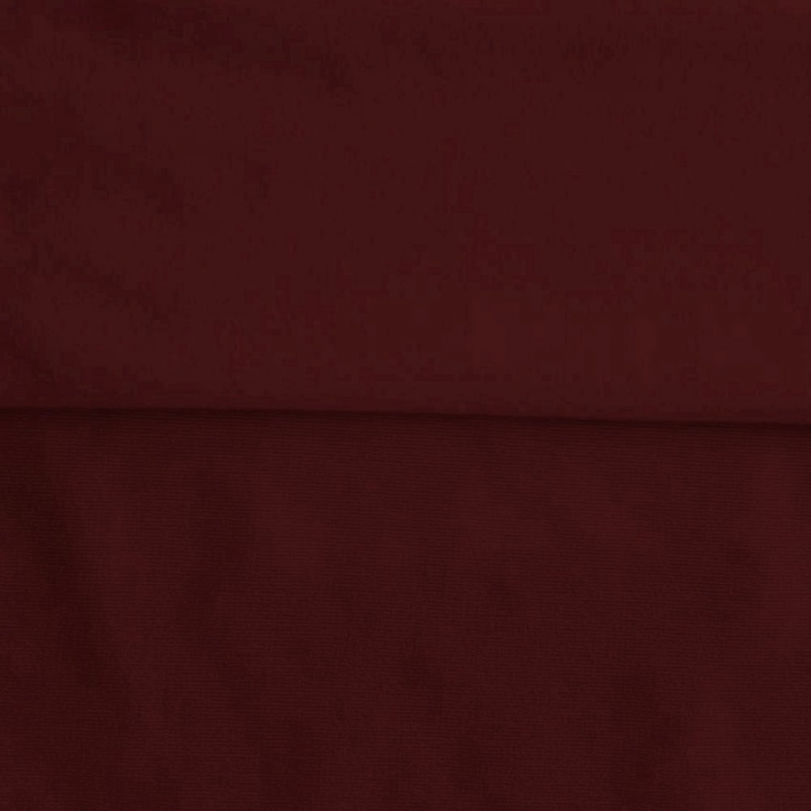 Fleece Polyester Cotton-Burgundy - Click Image to Close