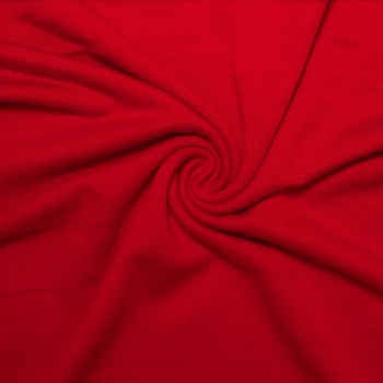 French Terry Polyester Rayon Spandex Red