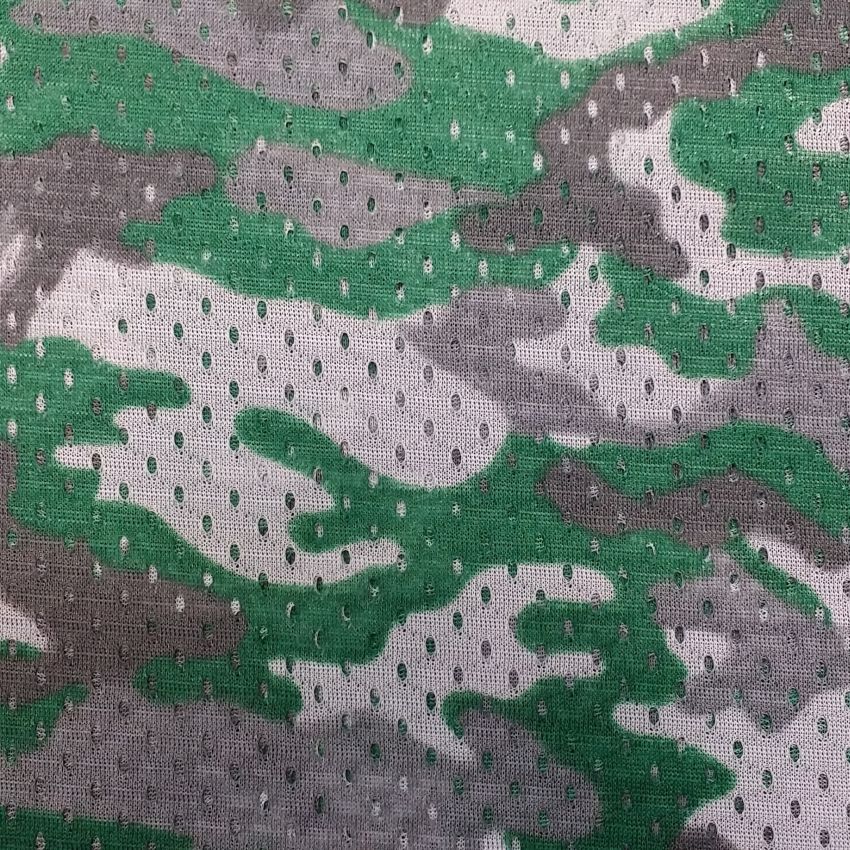 Custom Camo Dark Gray Cream Pattern 3D Print Mesh Fiber Baseball