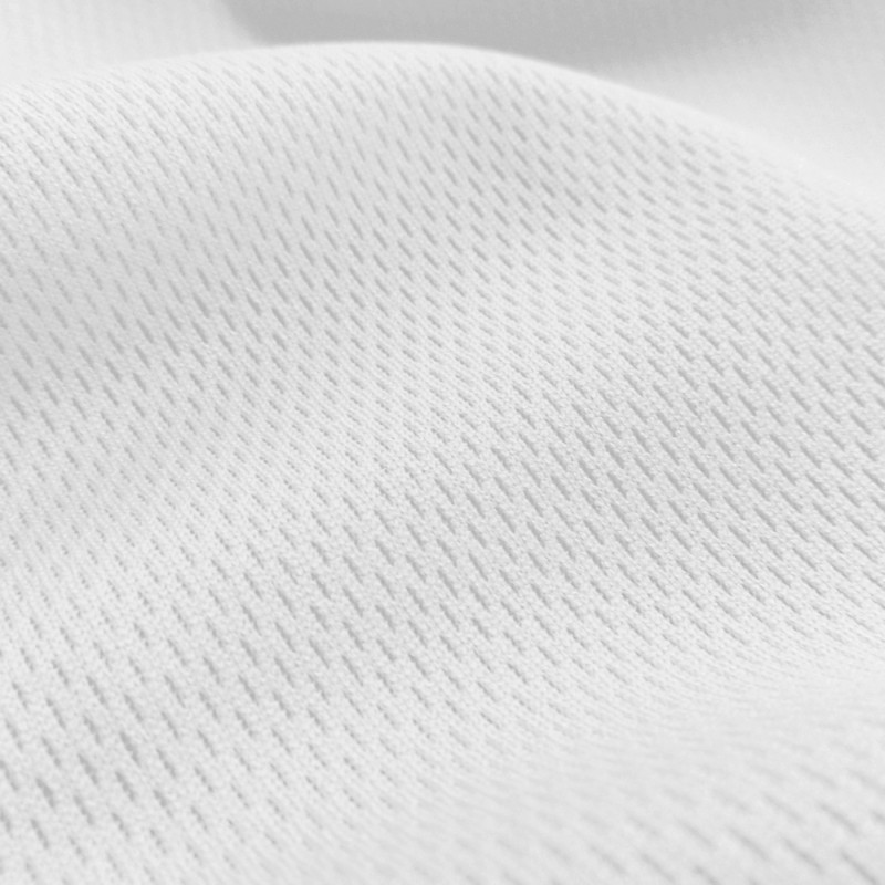 White Nylon Dazzle Fabric Sports Mesh Fabric , Football Fabric