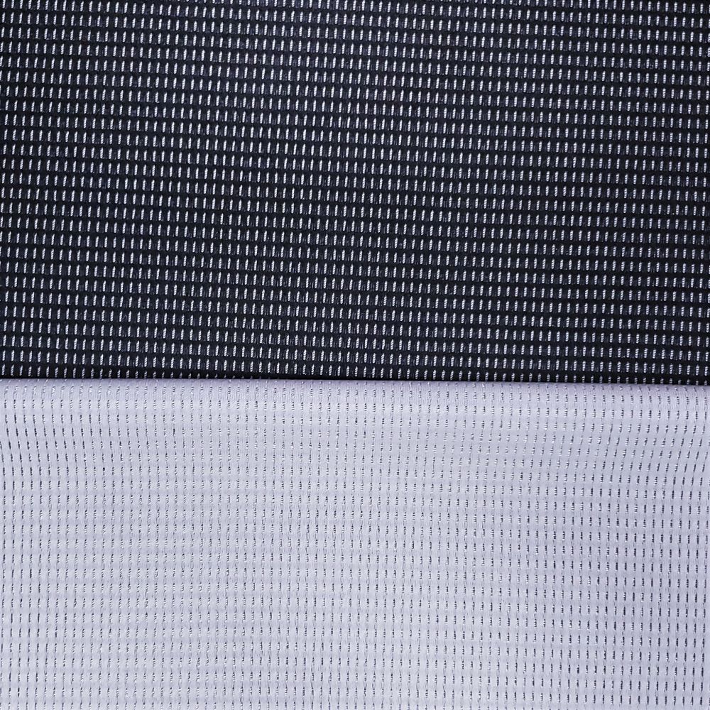 Black Flat Back Dimple Mesh Fabric - Athletic Sports Mesh Fabrics