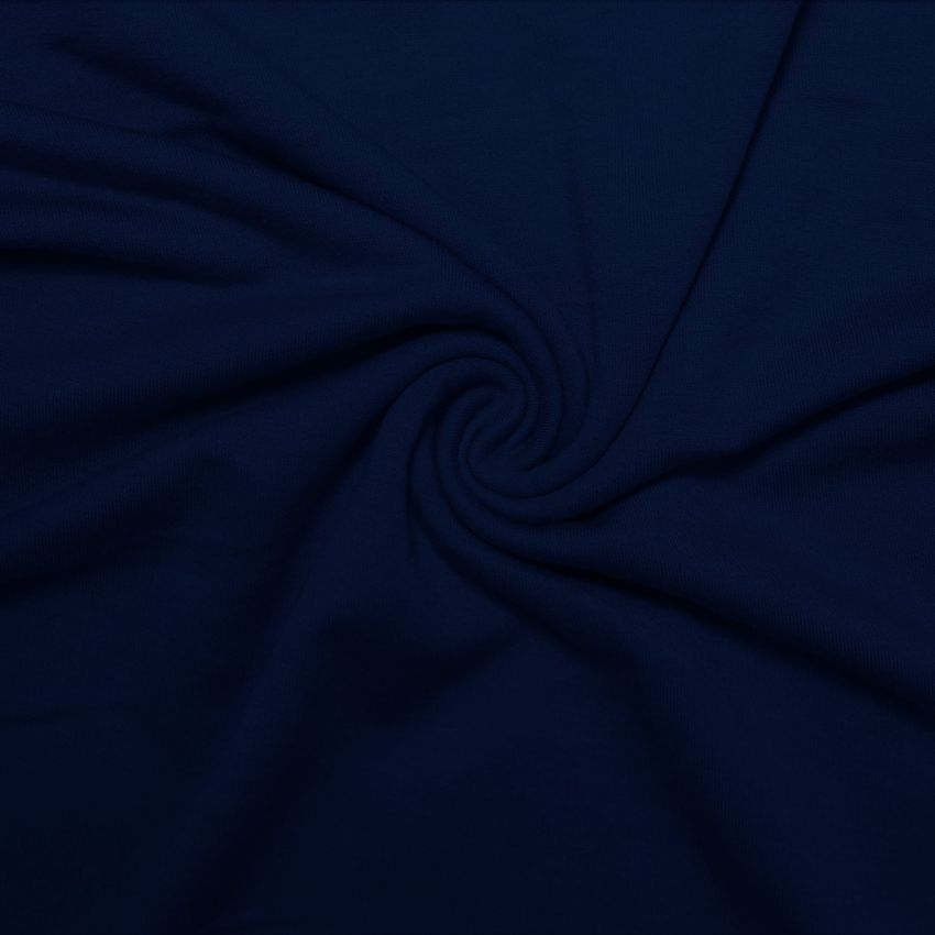 French Terry Cotton Spandex-Navy - Click Image to Close