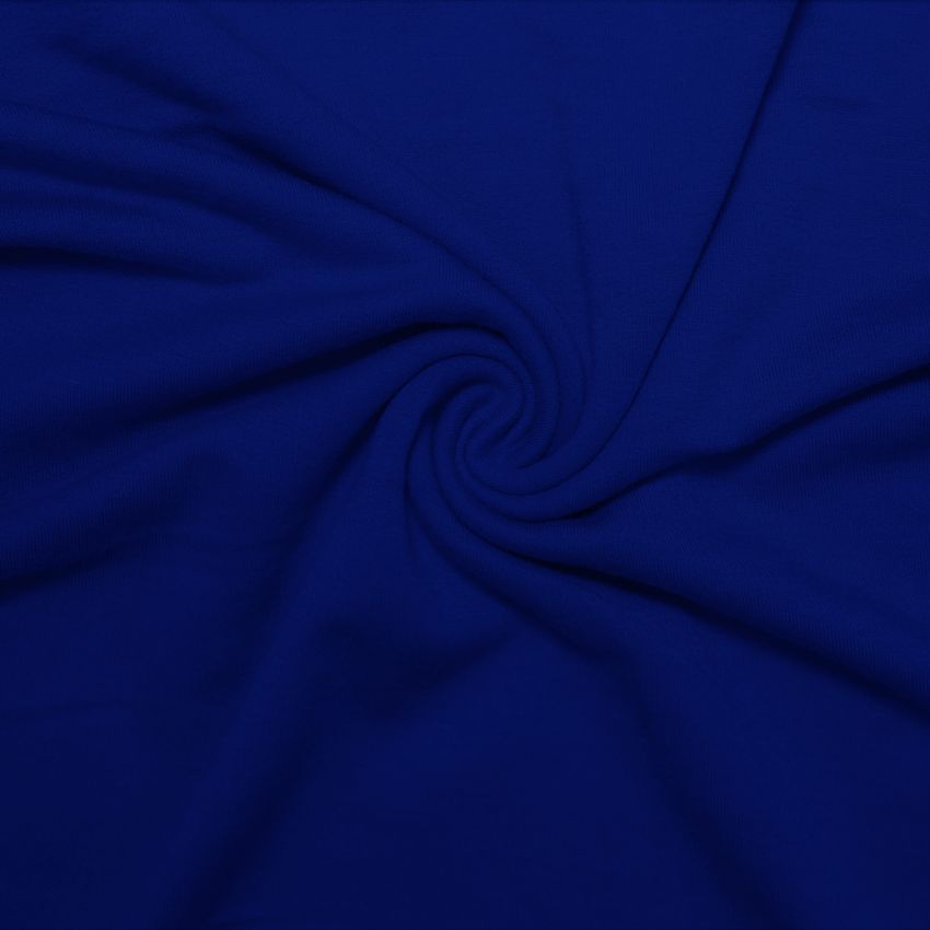 French Terry Cotton Spandex-Royal - Click Image to Close