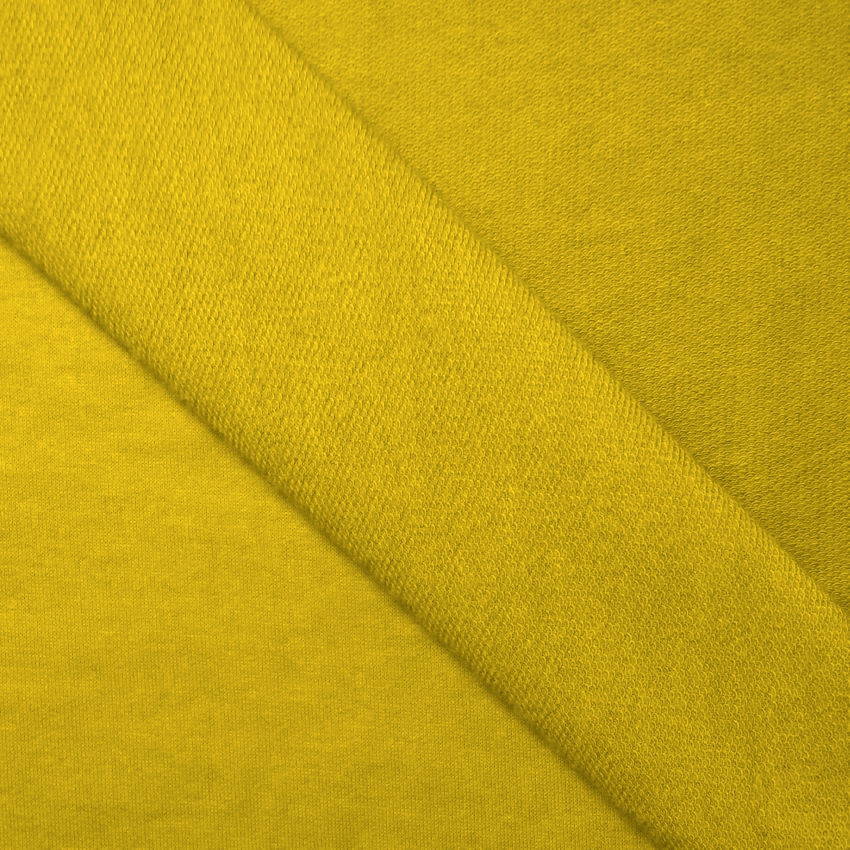 Frech Terry Rayon Spandex Mustard - Click Image to Close